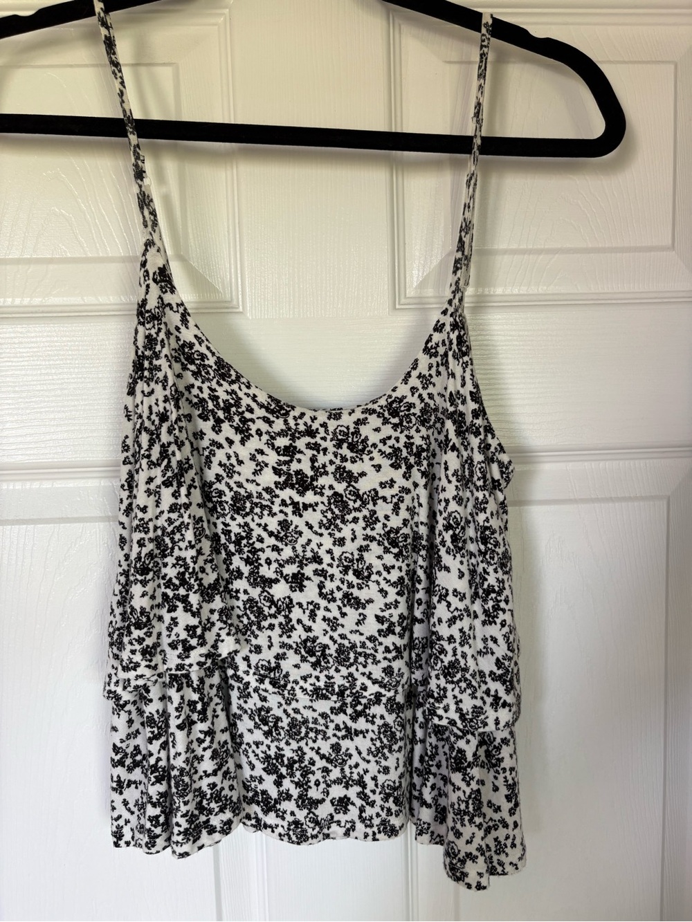 Garage Black and White Floral Camisole